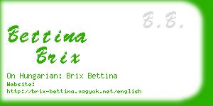 bettina brix business card